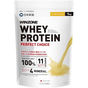 WINZONE 유청 단백질 퍼펙트 초이스 1kg 리치 바나나맛