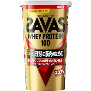 SAVAS(ザバス) 메이지 자바스(SAVAS) 유청 단백질 100 코코아 맛【14끼분】294g