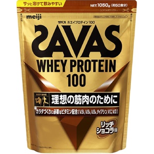 SAVAS 유청 단백질 100 리치 쇼콜라맛 1,050g×2봉지