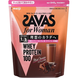 SAVAS(ザバス) 메이지 자바스(SAVAS) for Woman 웨이 프로틴 100 밀크 쇼콜라 풍미【45식분】945g