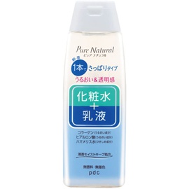 Pure NATURAL / 에센스 로션 라이트 210ml / 화장수+유액 / 피부에 수분과 유분을 보급 / 탄력감 업